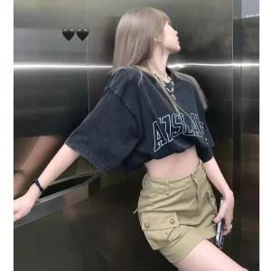 REOY 水洗t T恤 純棉 短袖 美式復古 ins 風衣服 oversize 短袖上衣 潮牌 短袖T恤 寬鬆 夏天衣服